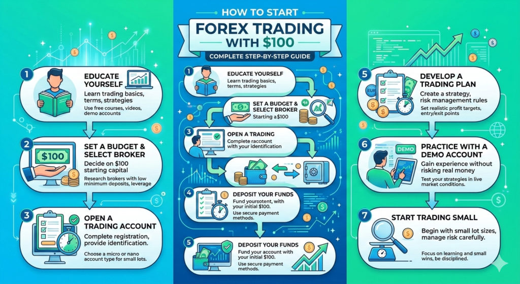 How to Start Forex Trading with $100 – Complete Step-by-Step Guide warya.fun
